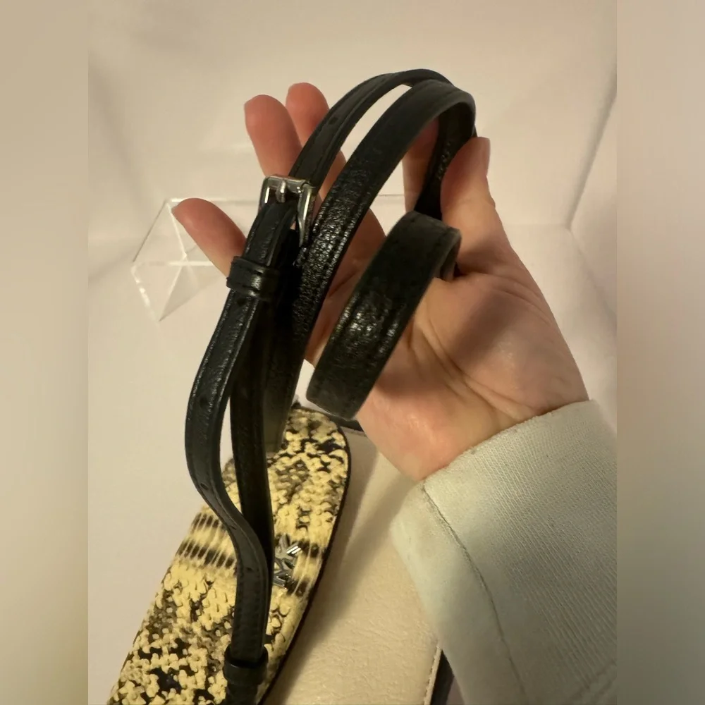 #201 Michael Michael Kors Python Half Dome Small Crossbody Bag - Picture 11 of 16